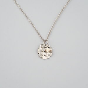 argentium silver and gold pendant jewellery