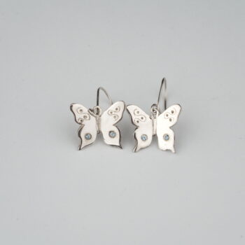 Butterfly Earrings Light Blue