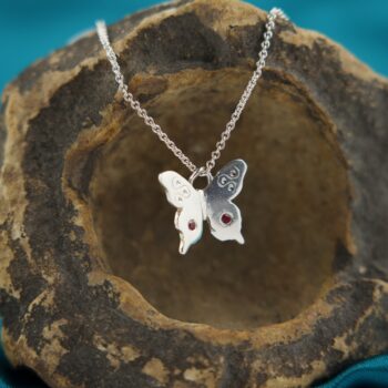 Butterfly pendant Red