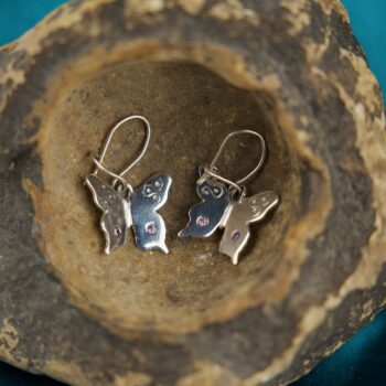 Butterfly Earrings Purple