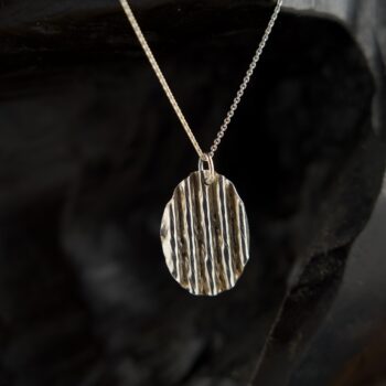 Ripple Oval Pendant