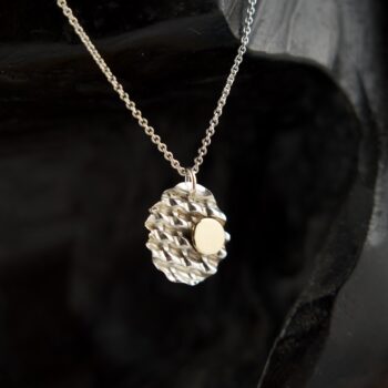 Ripple Circle + Gold Pendant – Cross Winds